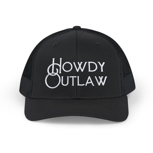 Howdy Outlaw Cap - Black